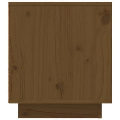 Tv Skříňka Medově Hnědá 110X35X40,5 Cm Masivní Borové Dřevo