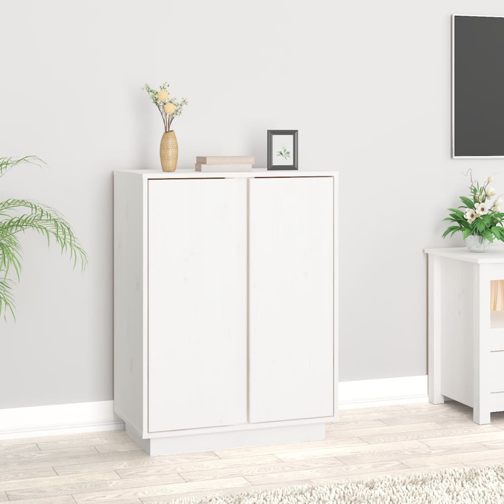 Příborník Medově Hnědý 60X35X80 Cm Masivní Borové Dřevo