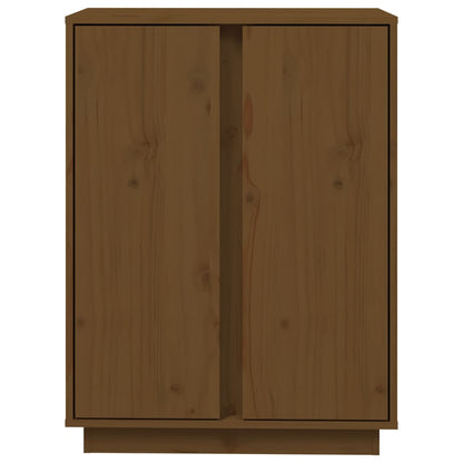 Příborník Medově Hnědý 60X35X80 Cm Masivní Borové Dřevo