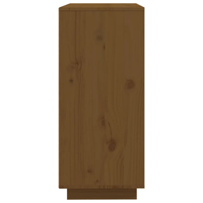 Příborník Medově Hnědý 60X35X80 Cm Masivní Borové Dřevo