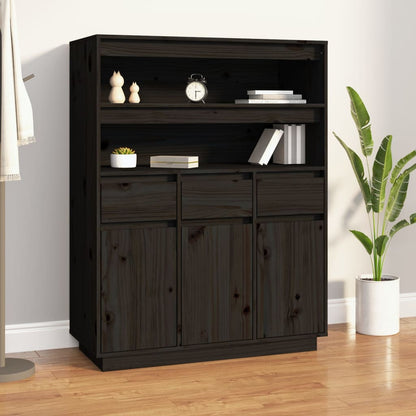 Skříň Highboard Medově Hnědá 89X40X116,5 Cm Masivní Borovice