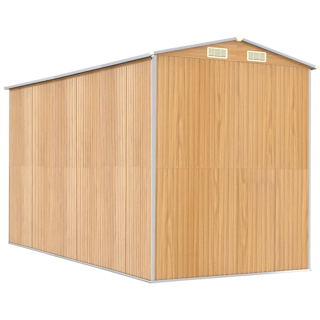 Zahradní Kůlna Světle Hnědá Pozinkovaná Ocel