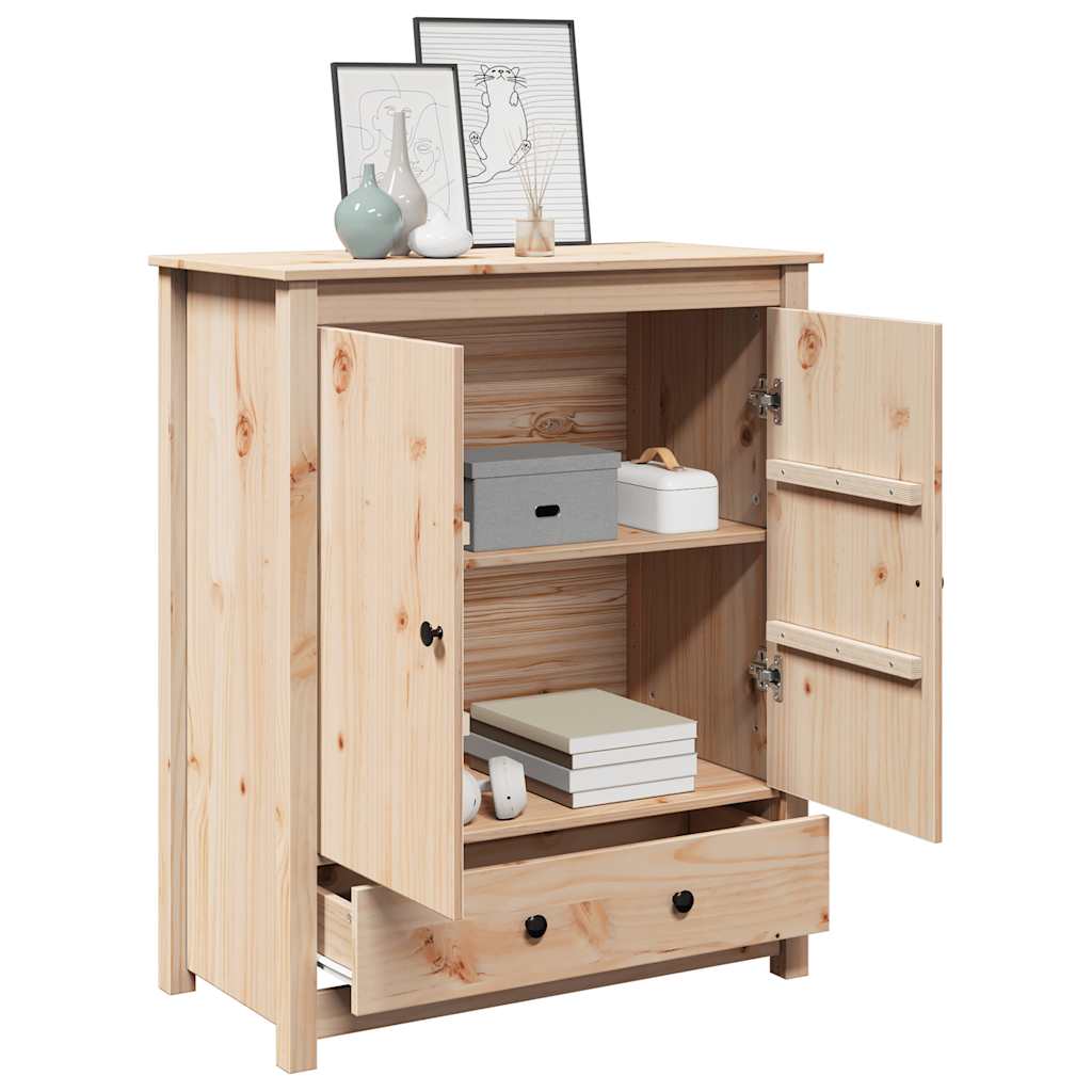 Skříň Highboard 83 X 41,5 X 100 Cm Masivní Borové Dřevo