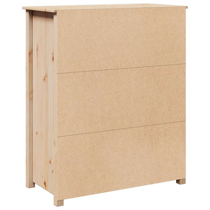 Skříň Highboard 83 X 41,5 X 100 Cm Masivní Borové Dřevo