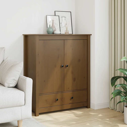 Skříň Highboard 83 X 41,5 X 100 Cm Masivní Borové Dřevo