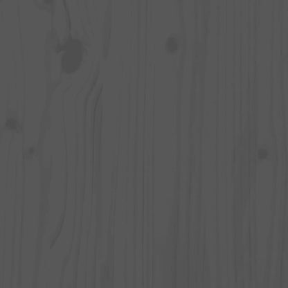 Skříň Highboard Šedá 80 X 35 X 154 Cm Masivní Borové Dřevo