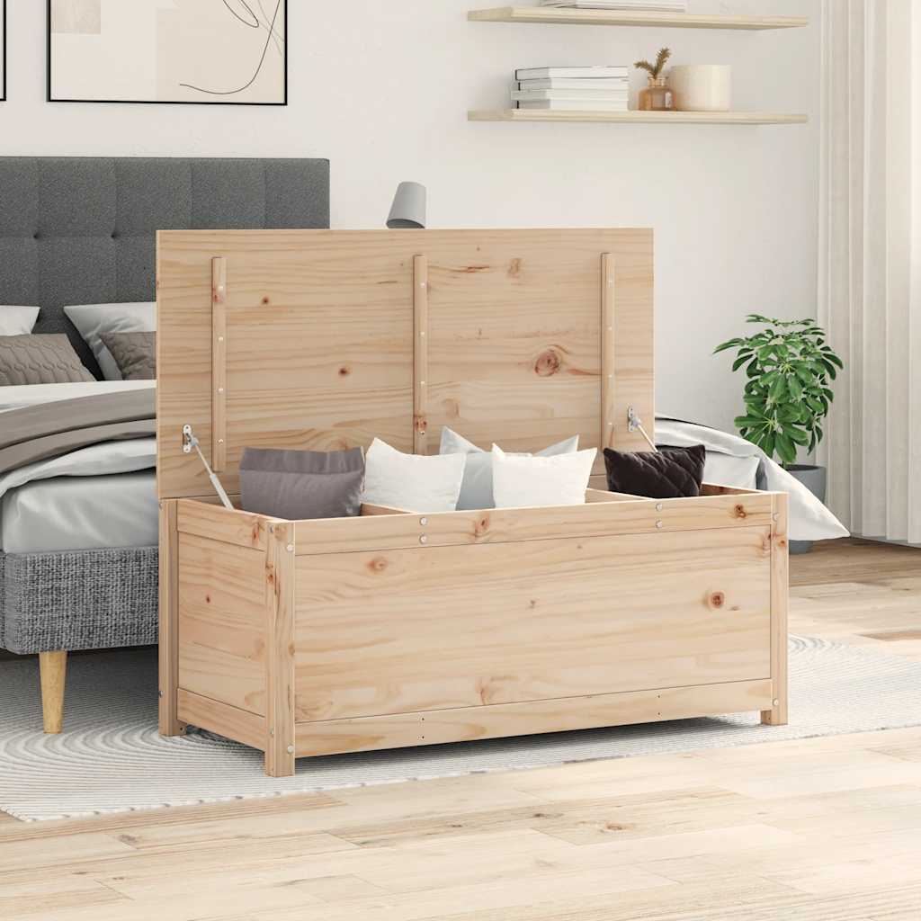 Úložný Box 60X32X45,5 Cm Masivní Borové Dřevo