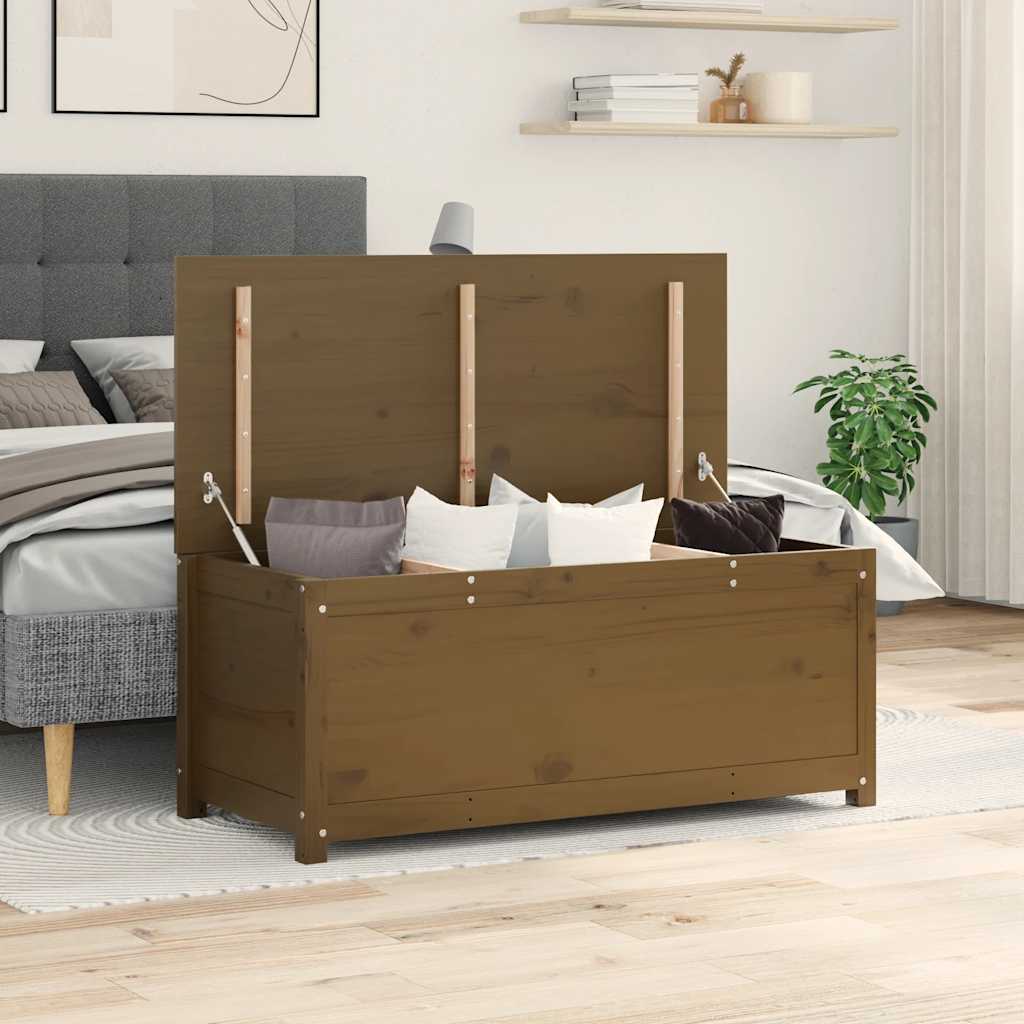 Úložný Box 60X32X45,5 Cm Masivní Borové Dřevo