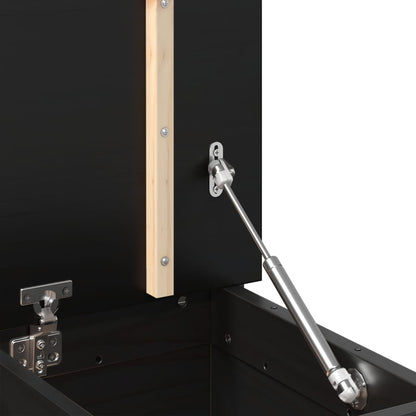 Lavice Černá 110 X 41 X 76,5 Cm Masivní Borovice