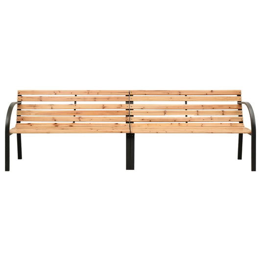 Dvojitá Zahradní Lavice Masivní Jedlové Dřevo