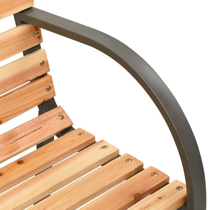 Dvojitá Zahradní Lavice Masivní Jedlové Dřevo