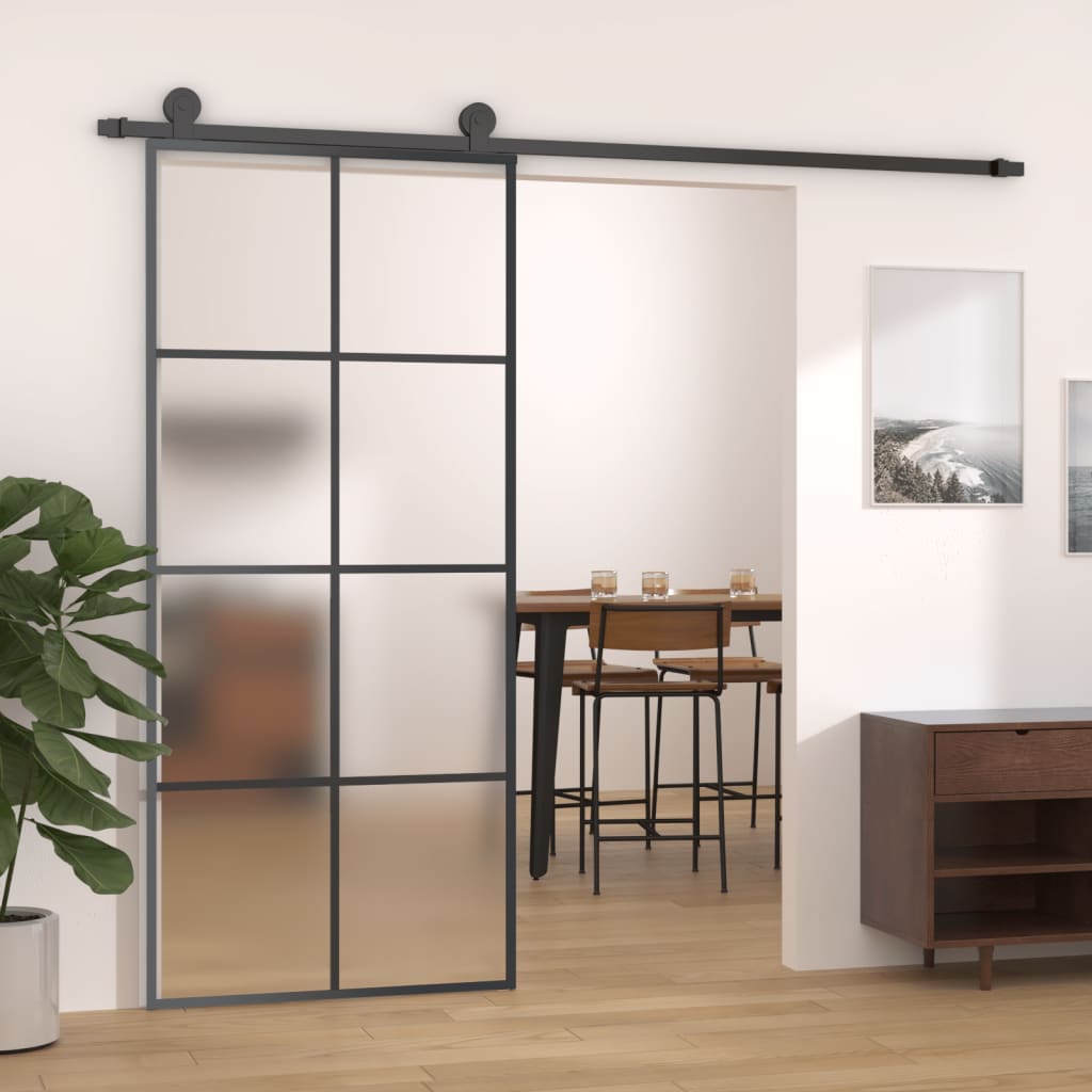 Posuvné Dveře S Kováním 102,5 X 205 Cm Esg Sklo A Hliník