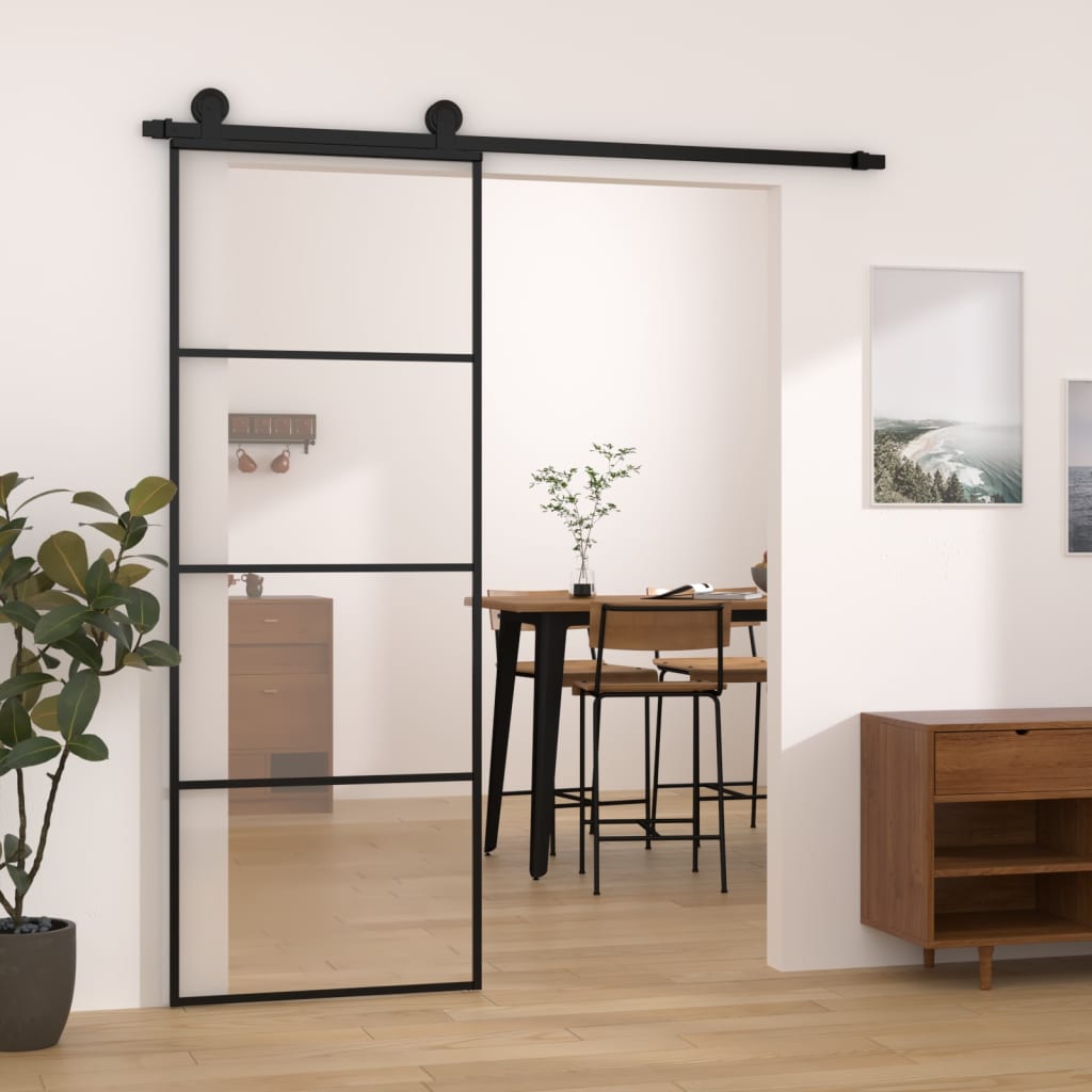 Posuvné Dveře S Kováním 102,5 X 205 Cm Esg Sklo A Hliník