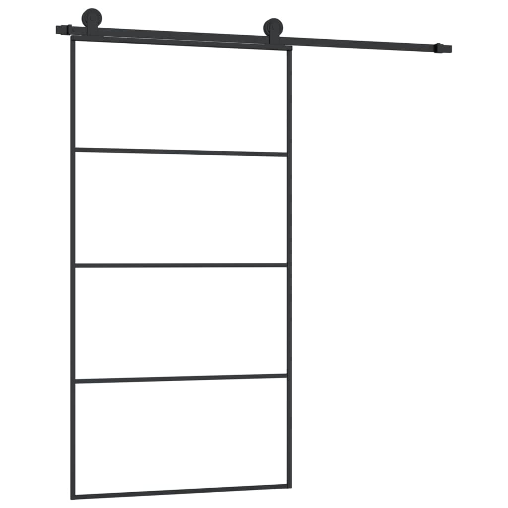 Posuvné Dveře S Kováním 102,5 X 205 Cm Esg Sklo A Hliník
