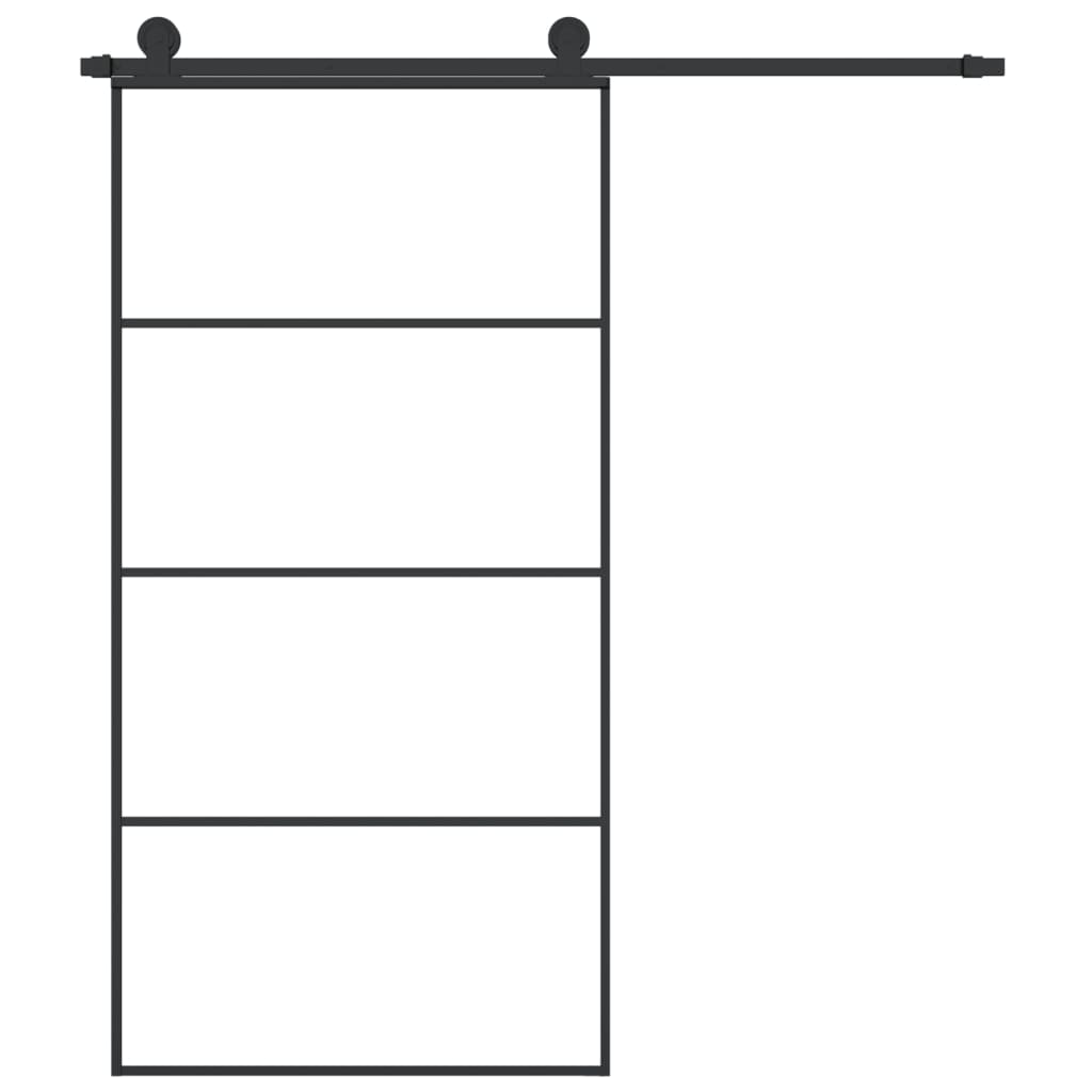 Posuvné Dveře S Kováním 102,5 X 205 Cm Esg Sklo A Hliník