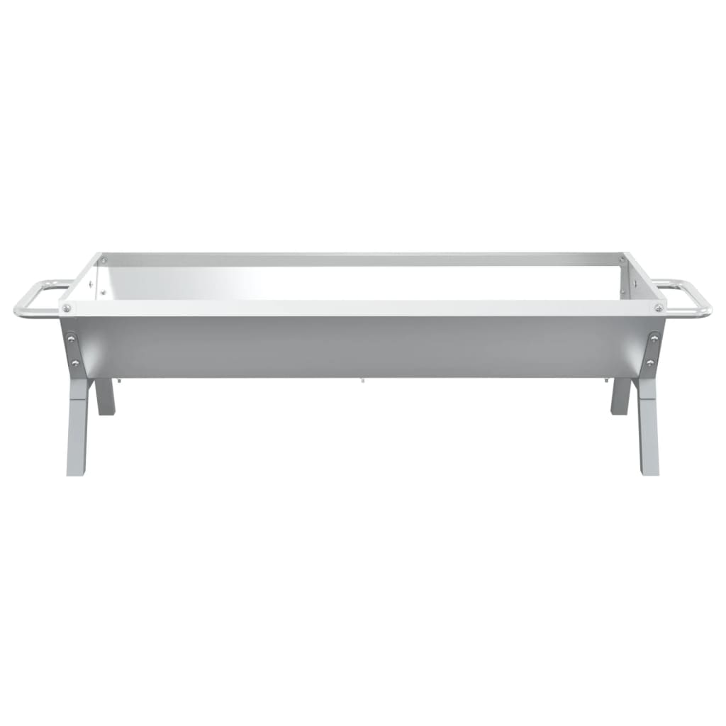 Grilovací Zásobník Na Dřevěné Uhlí 118X42X30,5 Cm Nerezová Ocel