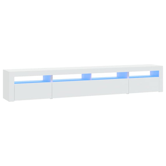 Tv Skříňka S Led Osvětlením Bílá 240X35X40 Cm