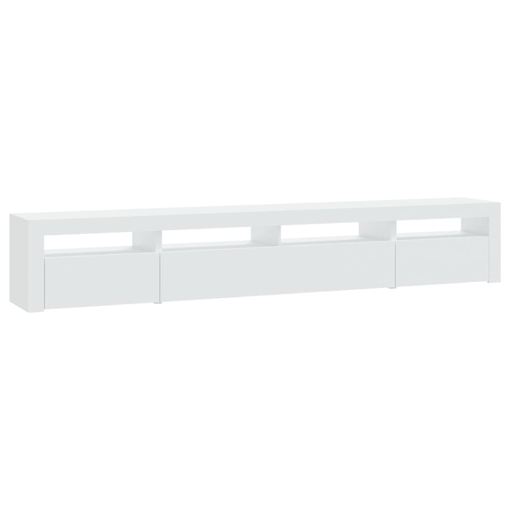 Tv Skříňka S Led Osvětlením Bílá 240X35X40 Cm
