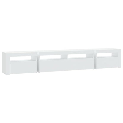 Tv Skříňka S Led Osvětlením Bílá 240X35X40 Cm
