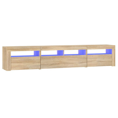 Tv Skříňka S Led Osvětlením Dub Sonoma 210 X 35 X 40 Cm