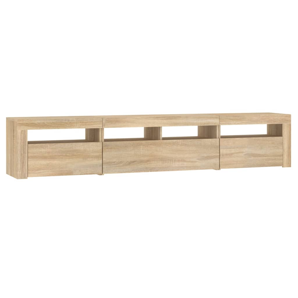 Tv Skříňka S Led Osvětlením Dub Sonoma 210 X 35 X 40 Cm