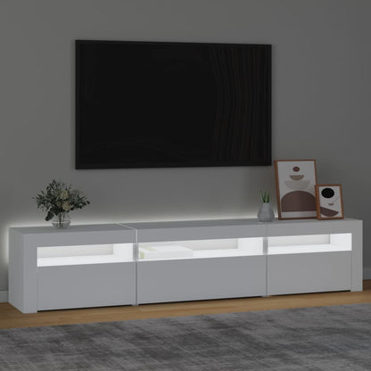 Tv Skříňka S Led Osvětlením Bílá 195 X 35 X 40 Cm