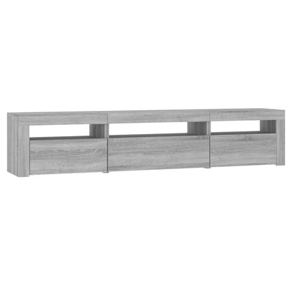 Tv Skříňka S Led Osvětlením Šedá Sonoma 195X35X40 Cm