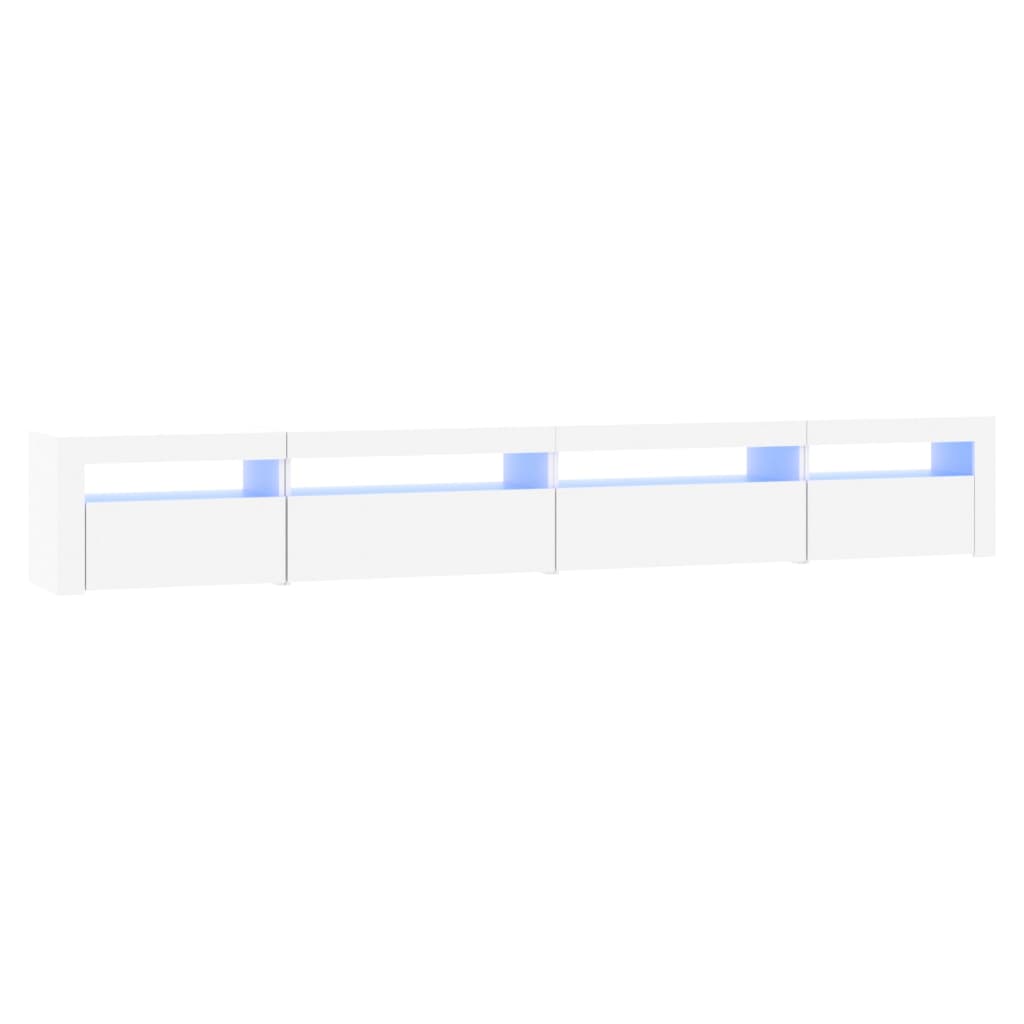 Tv Skříňka S Led Osvětlením Bílá 270X35X40 Cm