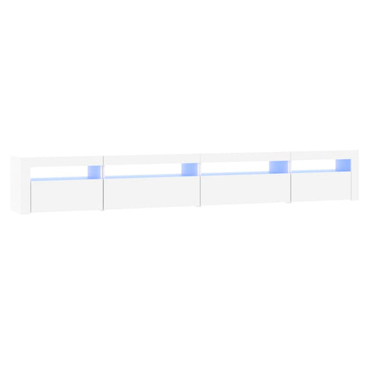 Tv Skříňka S Led Osvětlením Bílá 270X35X40 Cm
