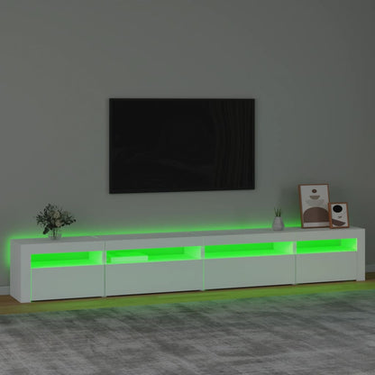 Tv Skříňka S Led Osvětlením Bílá 270X35X40 Cm