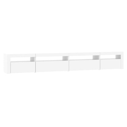 Tv Skříňka S Led Osvětlením Bílá 270X35X40 Cm