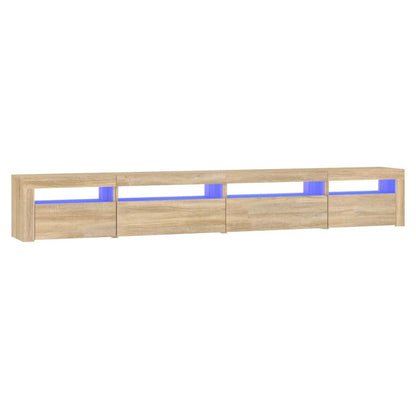 Tv Skříňka S Led Osvětlením Dub Sonoma 270 X 35 X 40 Cm