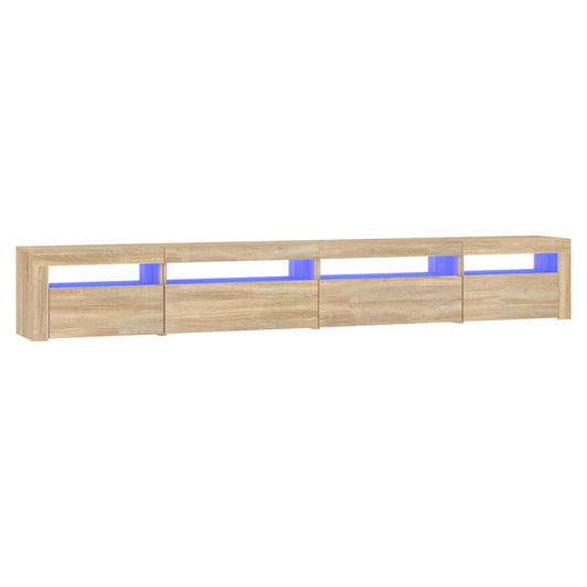 Tv Skříňka S Led Osvětlením Dub Sonoma 270 X 35 X 40 Cm