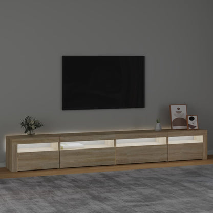 Tv Skříňka S Led Osvětlením Dub Sonoma 270 X 35 X 40 Cm