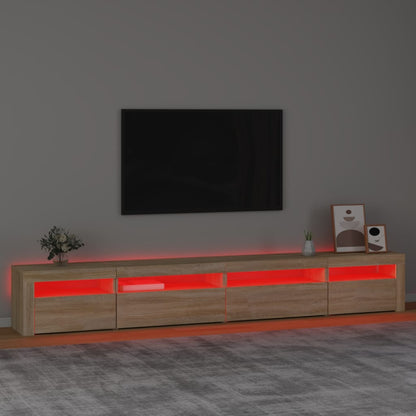 Tv Skříňka S Led Osvětlením Dub Sonoma 270 X 35 X 40 Cm