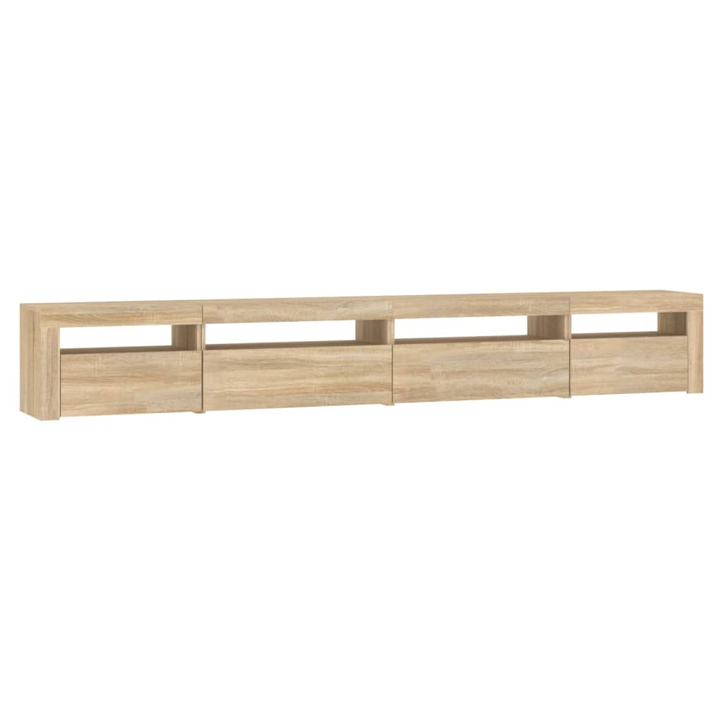 Tv Skříňka S Led Osvětlením Dub Sonoma 270 X 35 X 40 Cm
