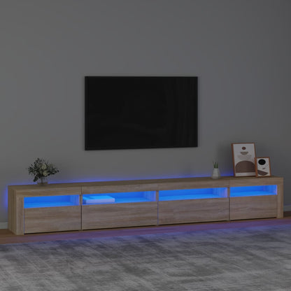 Tv Skříňka S Led Osvětlením Dub Sonoma 270 X 35 X 40 Cm