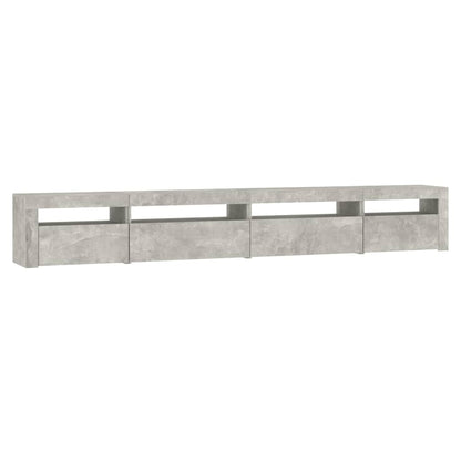 Tv Skříňka S Led Osvětlením Betonově Šedá 270 X 35 X 40 Cm