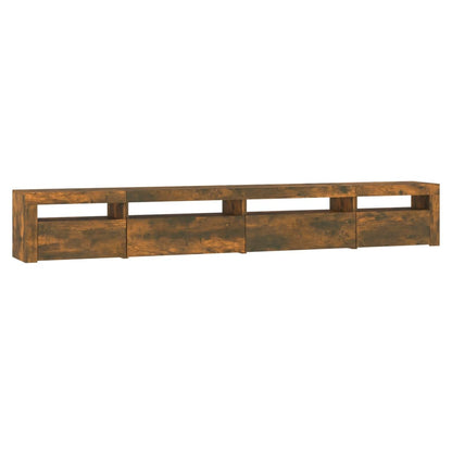 Tv Skříňka S Led Osvětlením Kouřový Dub 270 X 35 X 40 Cm