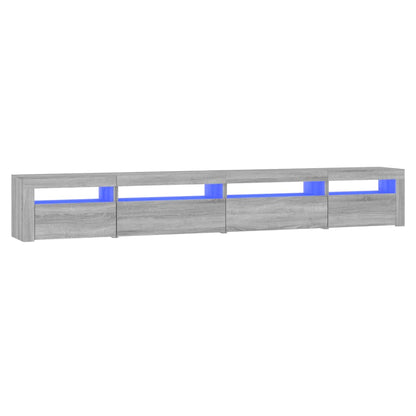 Tv Skříňka S Led Osvětlením Šedá Sonoma 270 X 35 X 40 Cm
