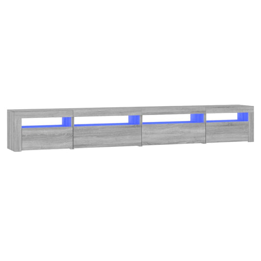 Tv Skříňka S Led Osvětlením Šedá Sonoma 270 X 35 X 40 Cm