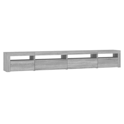 Tv Skříňka S Led Osvětlením Šedá Sonoma 270 X 35 X 40 Cm