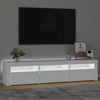Tv Skříňka S Led Osvětlením Bílá 180 X 35 X 40 Cm