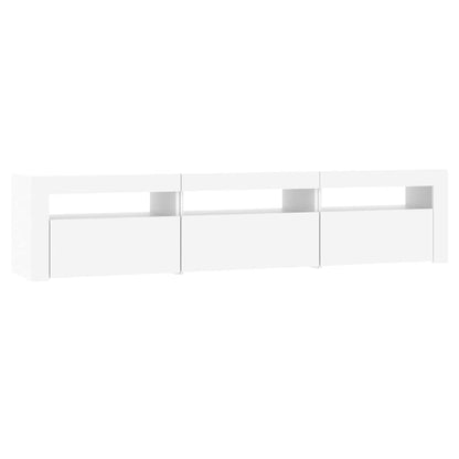 Tv Skříňka S Led Osvětlením Bílá 180 X 35 X 40 Cm