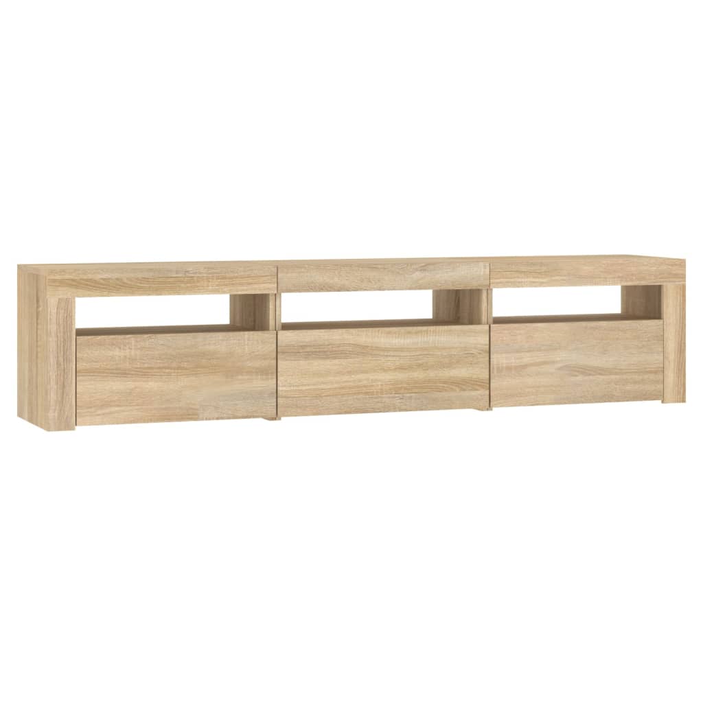 Tv Skříňka S Led Osvětlením Dub Sonoma 180X35X40 Cm