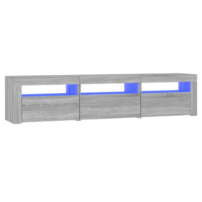 Tv Skříňka S Led Osvětlením Šedá Sonoma 180X35X40 Cm