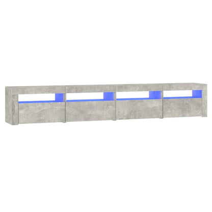 Tv Skříňka S Led Osvětlením Betonově Šedá 240X35X40 Cm