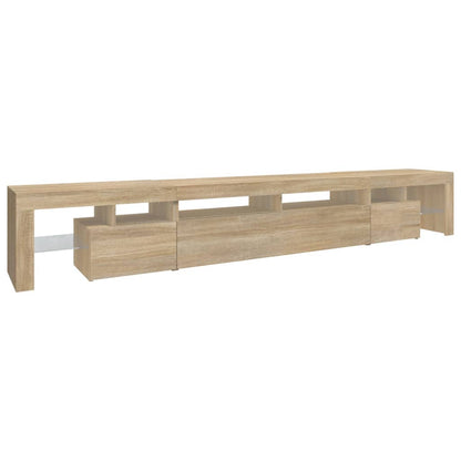 Tv Skříňka S Led Osvětlením Dub Sonoma 260X36,5X40 Cm
