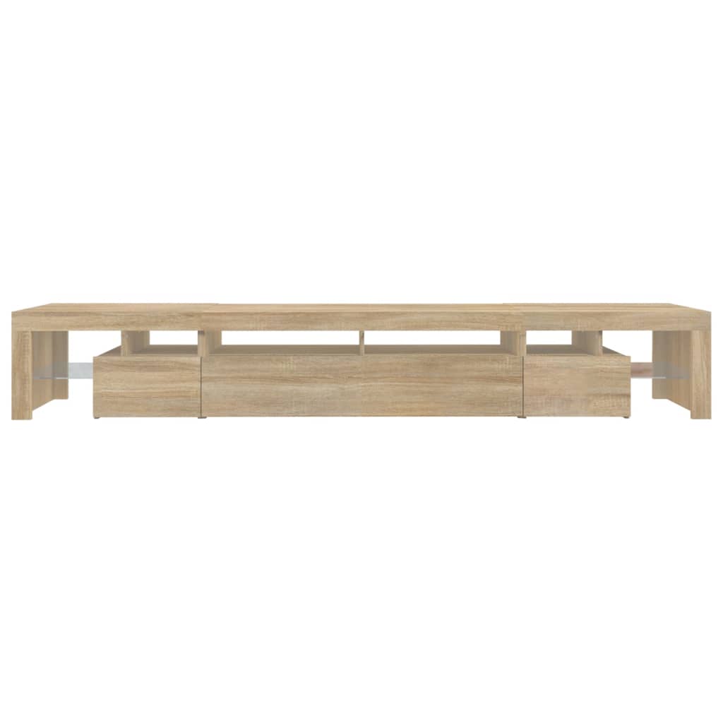 Tv Skříňka S Led Osvětlením Dub Sonoma 260X36,5X40 Cm