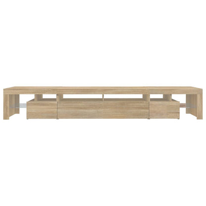 Tv Skříňka S Led Osvětlením Dub Sonoma 260X36,5X40 Cm